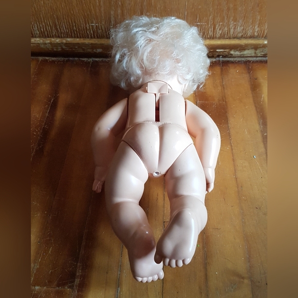 1984 Baby Alive Doll 13" Kenner Vintage Lever on Back WORKS Hong Kong - Picture 8 of 17